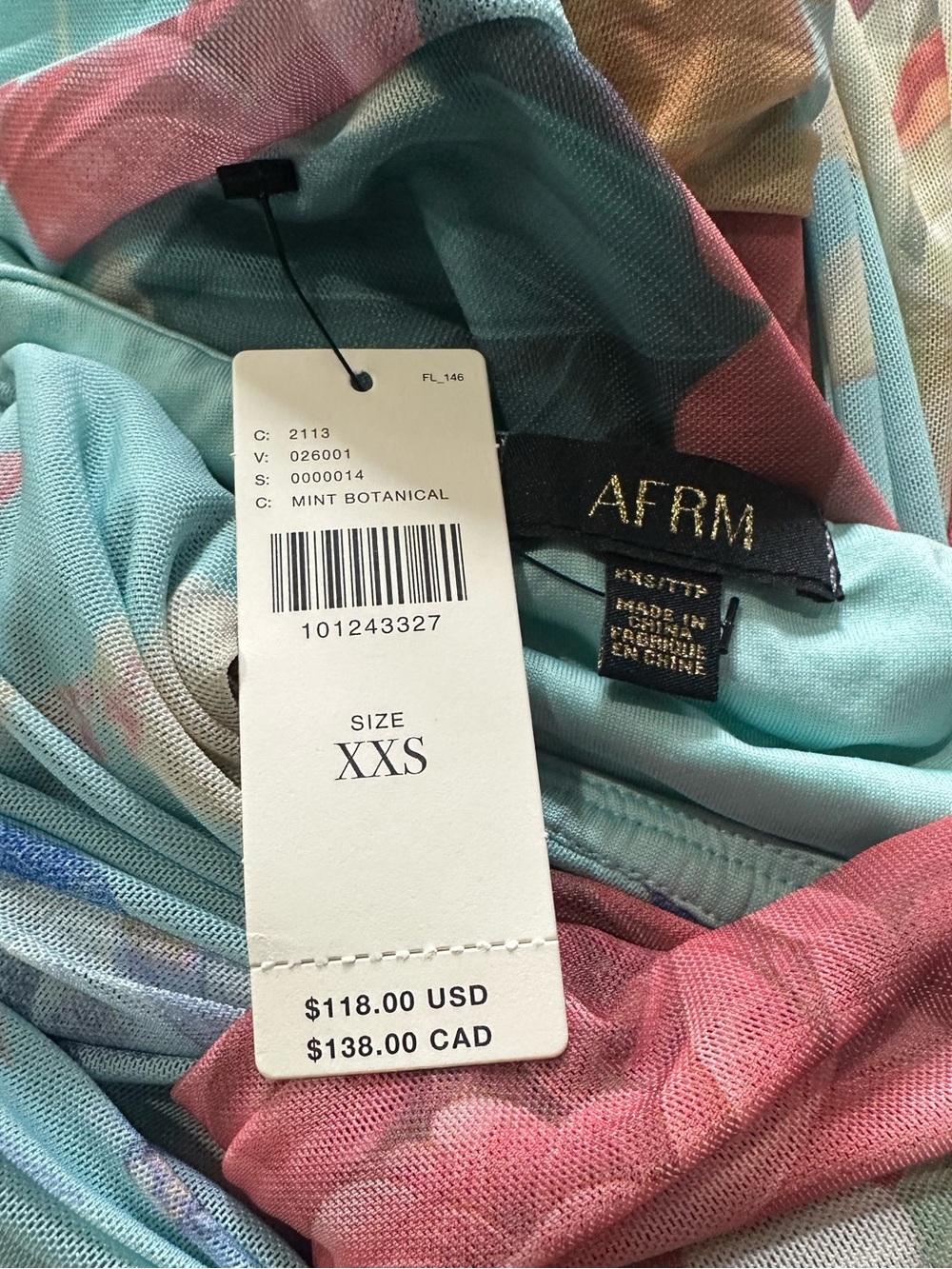 AFRM Rosalie Strapless DropWaist Maxi Dress Watercolor Floral Pattern Sz XXS NWT - Picture 8 of 10